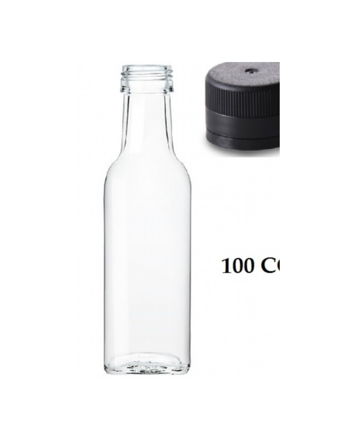 BOTTIGLIA PER OLIO DA 100 CC  CON TAPPO PZ  84