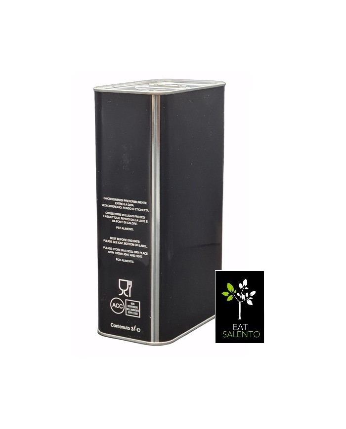 LATTA PER OLIO NERA  LITRI 3 H 260 PZ 176
