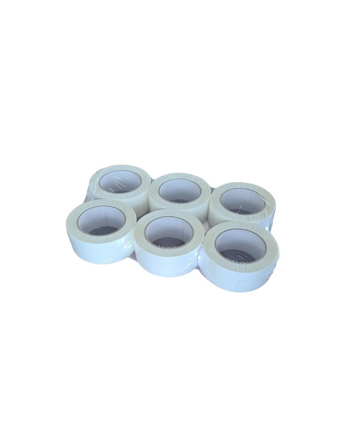 NASTRO ADESIVO  BIANCO CONFEZIONE 6 PZ