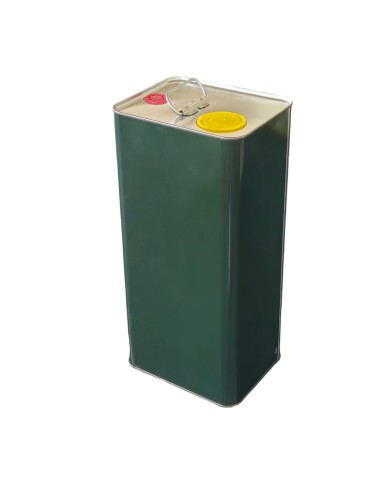 LATTA PER OLIO LITRI 5 VERDE CON TAPPO PZ 72