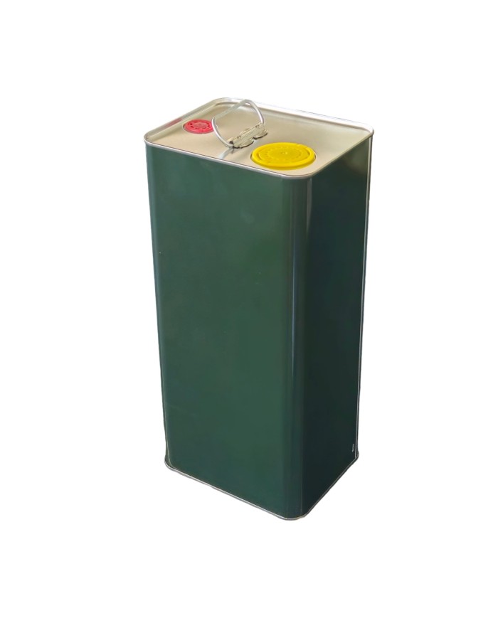 LATTA PER OLIO LITRI 5 VERDE CON TAPPO PZ 72