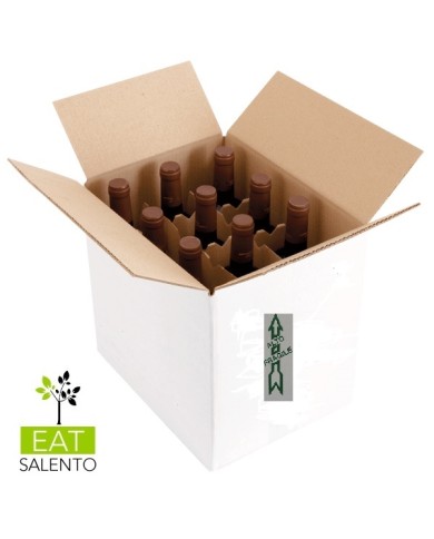 SCATOLA IMBALLO PER BOTTIGLIE 12X500 ALTE PEZZI 25