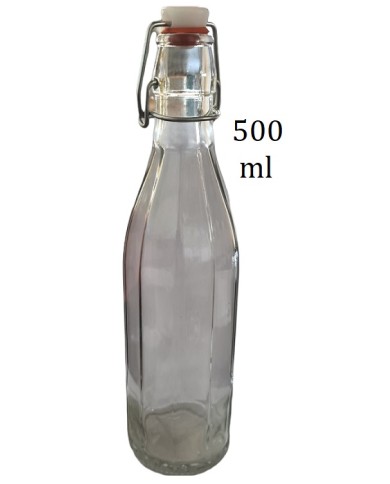 BOTTIGLIA  500 ML CON AGGANCIO MECCANICO PZ   20