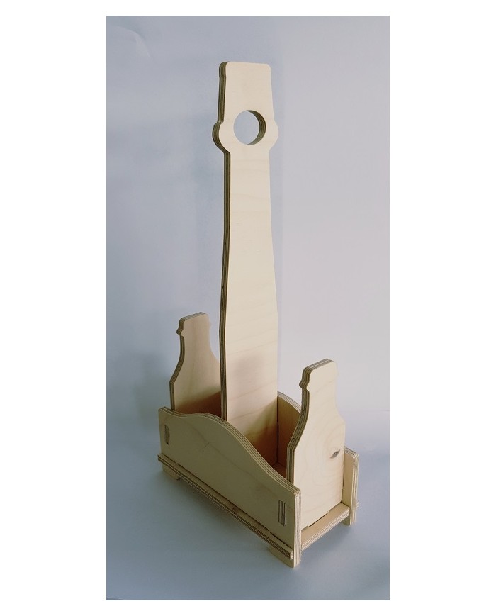 OLIERA IN LEGNO 2 POSTI BOTTIGLIE