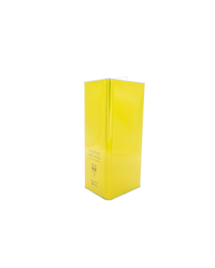 LATTA PER OLIO LITRI 5 DORATA CON TAPPO PZ 64