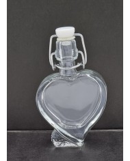 BOTTIGLIA  FORMA CUORE DA 40CC CON TAPPO PEZZI 25