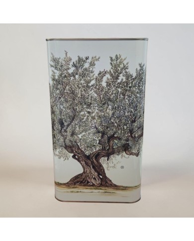 LATTA PER OLIO BIANCA DA 3 LITRI CON ALBERO PZ176
