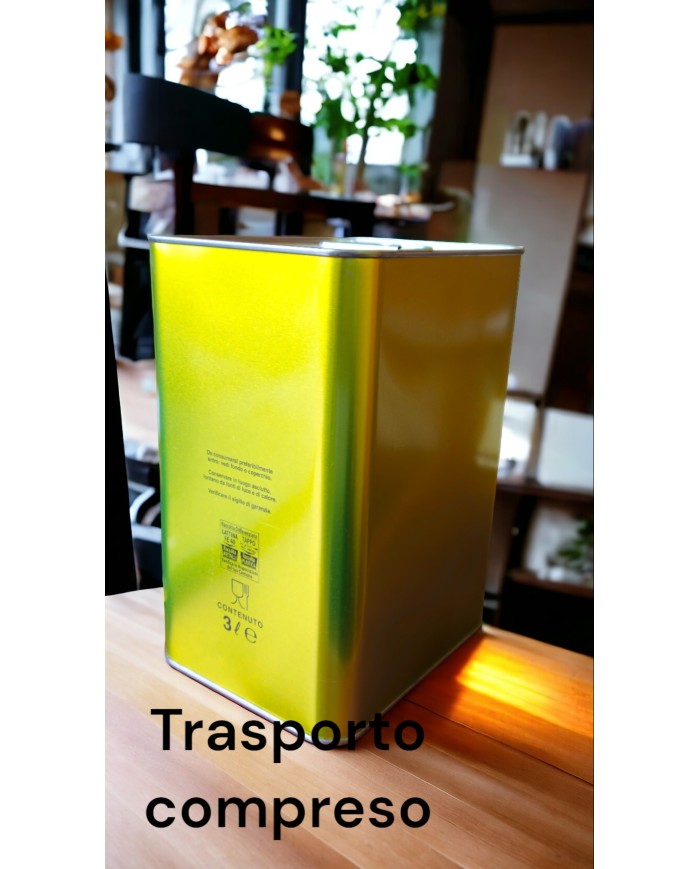 LATTA PER OLIO LT. 3 PEZZI 128 COLORE ORO