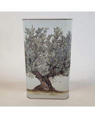 LATTA PER OLIO BIANCA DA 3 LITRI CON ALBERO PZ176