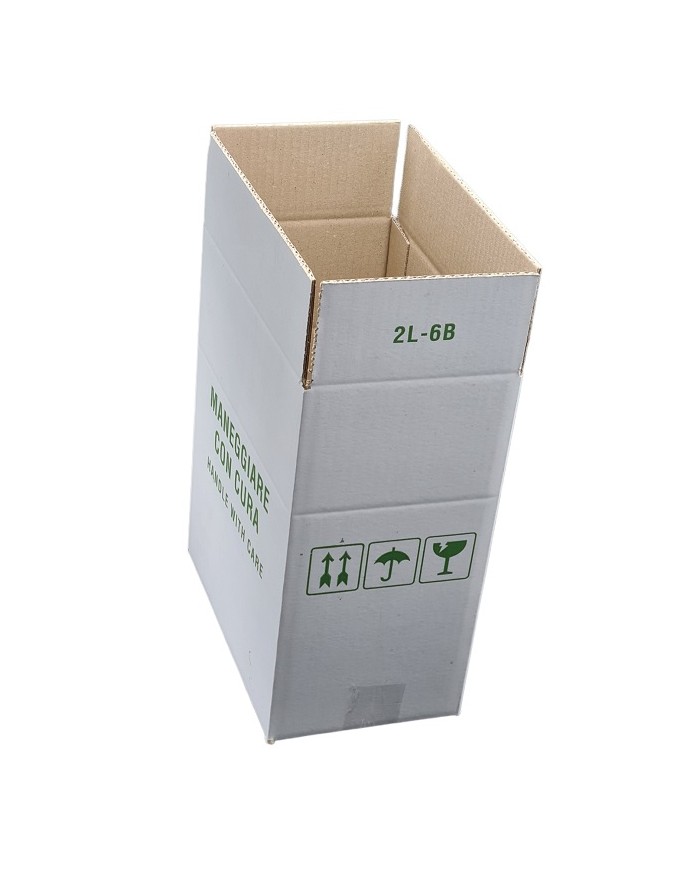 SCATOLA IMBALLO PER  2 LATTINE DA 5 LITRI PZ 20