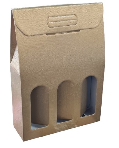 SCATOLA PER 3 BOTTIGLIE CON MANIGLIA PZ 30