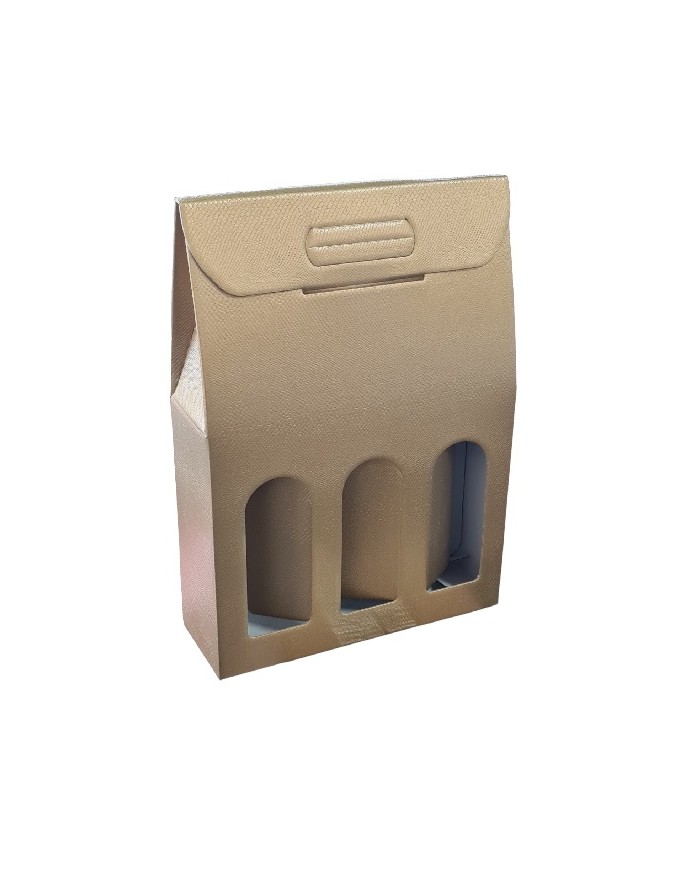 SCATOLA PER 3 BOTTIGLIE CON MANIGLIA PZ 30