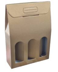 SCATOLA PER 3 BOTTIGLIE CON MANIGLIA PZ 30