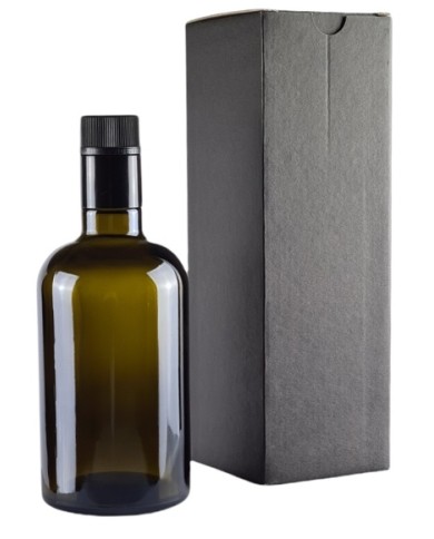 BOMBONIERA BOTTIGLIA OLIO 500 ML CON SCATOLA PZ 40