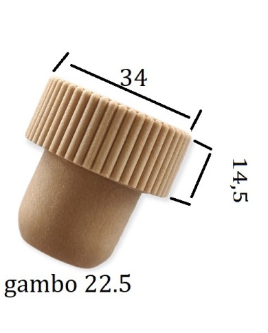 TAPPO A FUNGO CON VERSATORE 34X14X22.5 PZ100