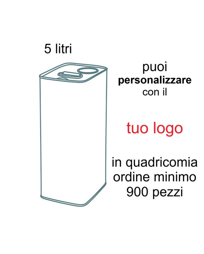 LATTINA PER OLIO PERSONALIZZATA DA 5 LITRI
