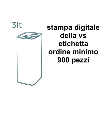 LATTINA PER OLIO PERSONALIZZATA DA LITRI 3