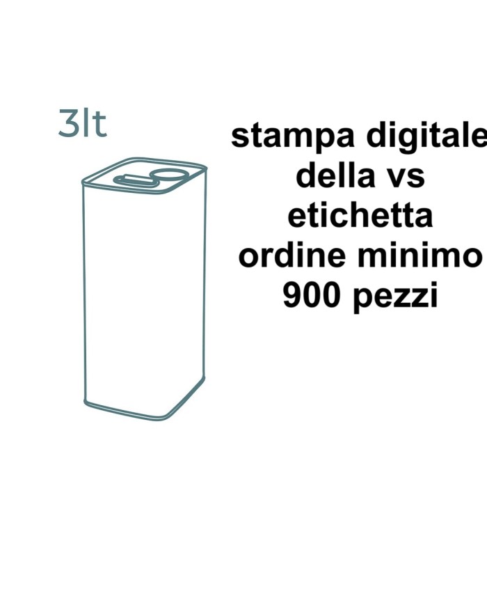 LATTINA PER OLIO PERSONALIZZATA DA LITRI 3