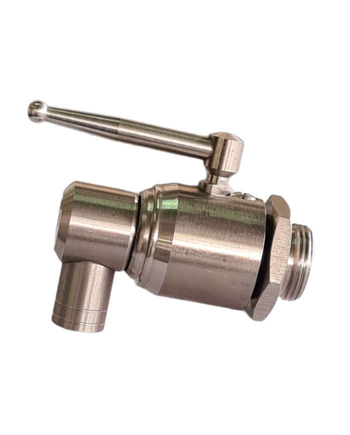 RUBINETTO IN ACCIAIO INOX CON SALVAGOCCIA DA 1
