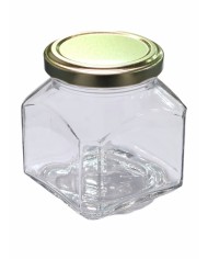 VASO IN VETRO QUADRO DA 212 CC CON TAPPO PZ 24