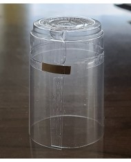 CAPSULA PVC D 33X50 TRASPARENTE CON STRIP PZ100
