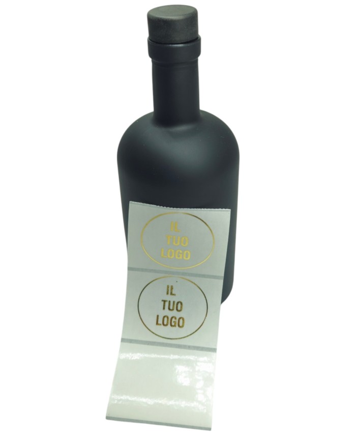 ETICHETTE IN PVC TRASPARENTI PER BOTTIGLIE OLIO P