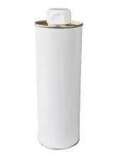 LATTINA CILINDRICA BIANCA PER OLIO 500 CC PZ 80