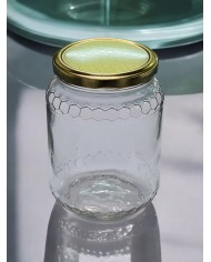 VASO IN VETRO PER MIELE 390 ML CON CAPSULA ALVEOLO