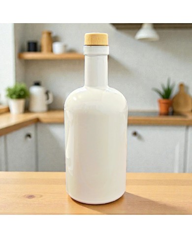 BOTTIGLIA BARRIQUE 500 CC BIANCA CON TAPPO PEZZI12