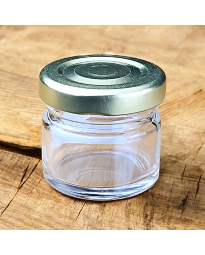 VASO IN VETRO DA 30 ML CON CAPSULA ORO PEZZI 360