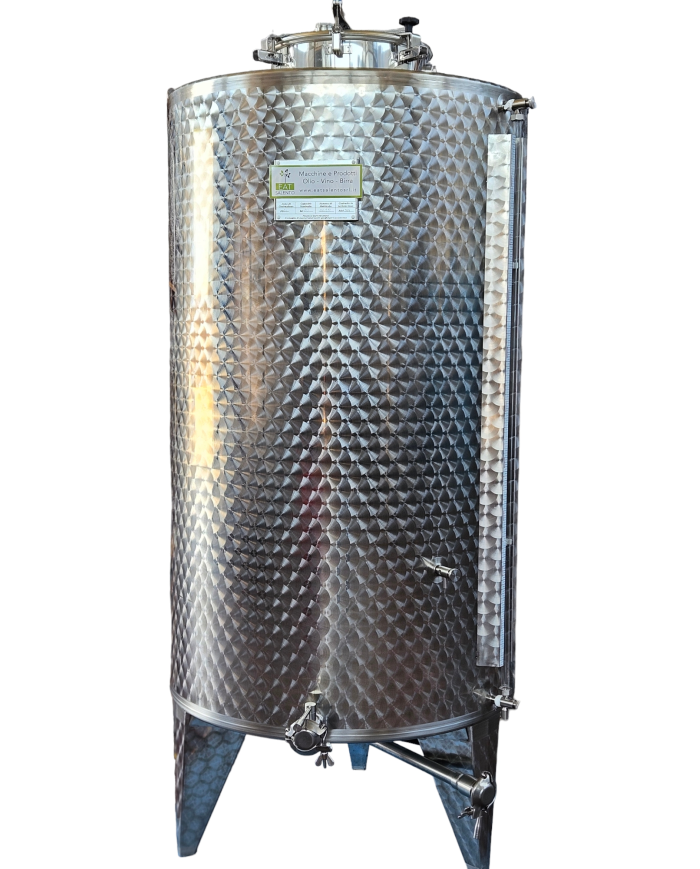 SILOS INOX DA 1000 LT DA STOCCAGGIO FONDO CONICO