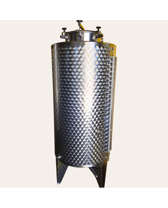 SERBATOIO IN ACCIAIO INOX DA 500 LITRI FONDO CONIC
