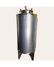 SERBATOIO IN ACCIAIO INOX DA 500 LITRI FONDO CONIC