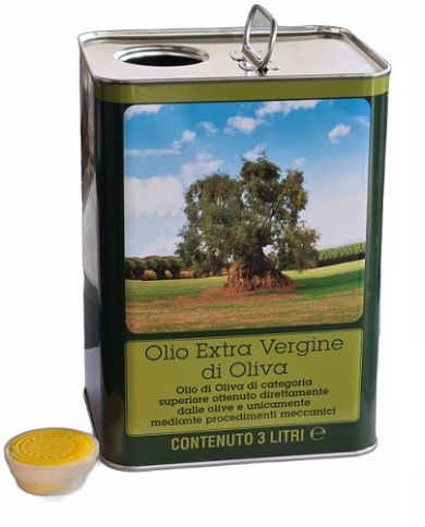 LATTA LITRI  3 CON ALBERO TAPPO  PZ 120