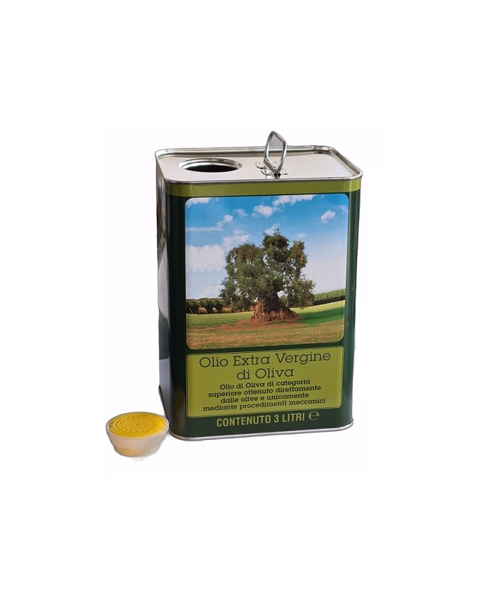 LATTA LITRI  3 CON ALBERO TAPPO  PZ 120