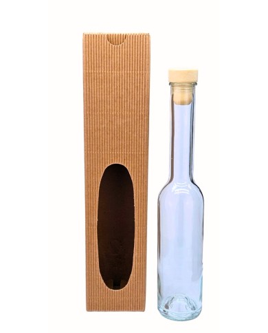 BOTTIGLIA BOMBONIERA PER LIQUORI DA 200 ML CON SCA