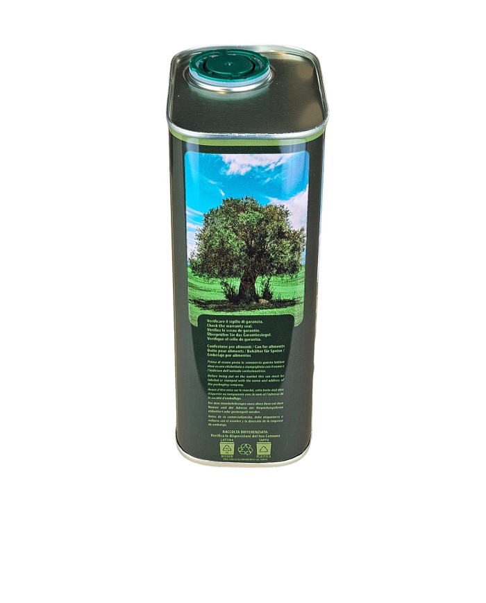 LATTINA PER OLIO LT 1 EXTRAVERGINE CON TAPPO PZ 50