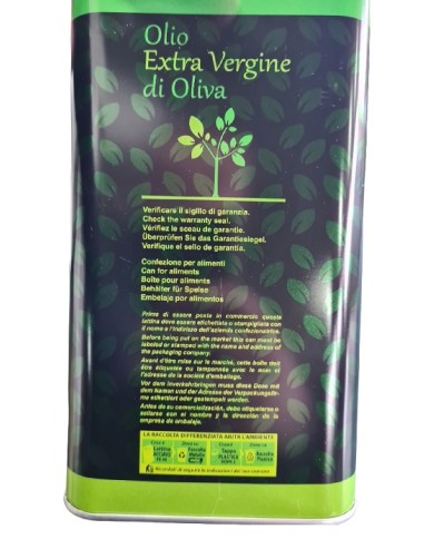 CONTENITORE PER OLIO DOLIVA 5 LT PZ 64