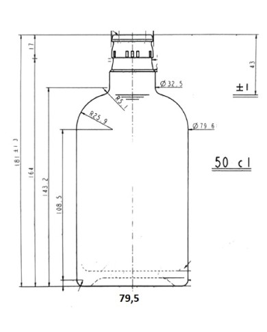 BOMBONIERA BOTTIGLIA OLIO 500 ML CON SCATOLA PZ 40