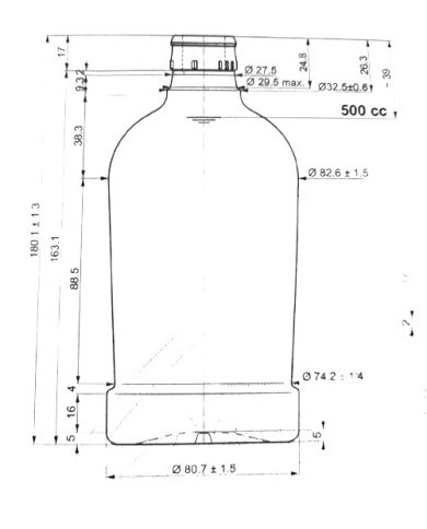 BOTTIGLIA ANTIRABBOCCO KING 500 CC PZ 182