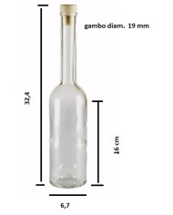 BOTTIGLIA PER GRAPPA MOD LIRICA 500 CC PEZZI 24