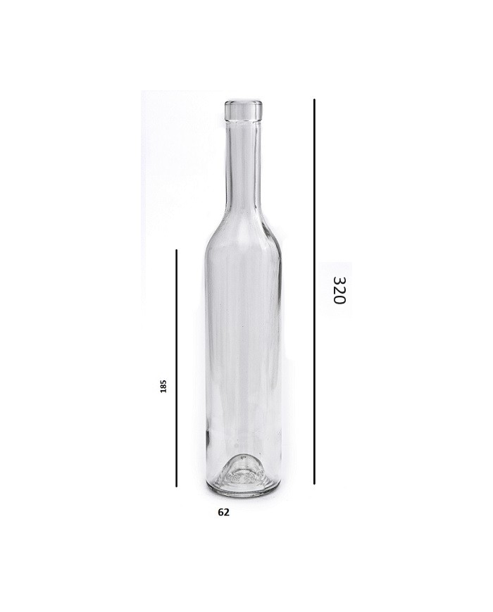 BOTTIGLIA PER LIQUORI GRAPPA DA 500 CC PEZZI 24