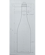 BOTTIGLIA BORGOGNOTTA 750 ML VETRO UVAG PEZZO 20