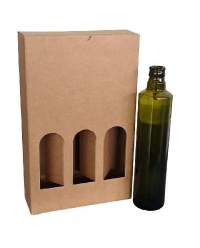 SCATOLA COFANETTO 3 BOTTIGLIE DA 250 E 500 ML PZ10
