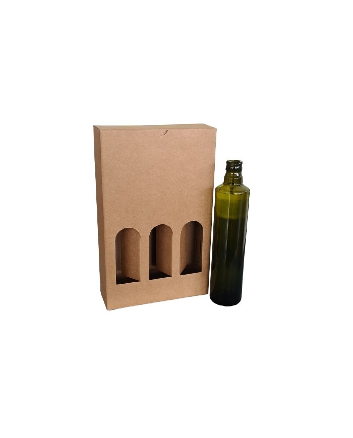SCATOLA COFANETTO 3 BOTTIGLIE DA 250 E 500 ML PZ10
