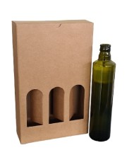 SCATOLA COFANETTO 3 BOTTIGLIE DA 250 E 500 ML PZ10
