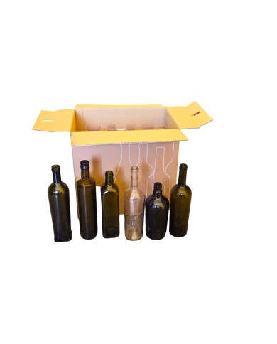 SCATOLA SICURA PER SPEDIRE 6 BOTTIGLIE PEZZI 45