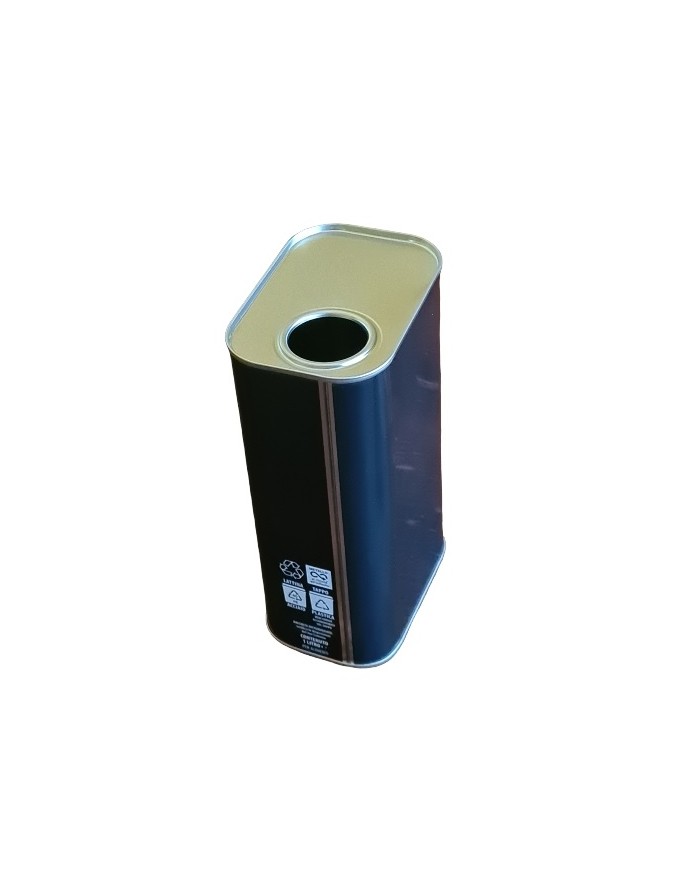 LATTINA PER OLIO LITRI 1 NERA CON TAPPO PZ 50