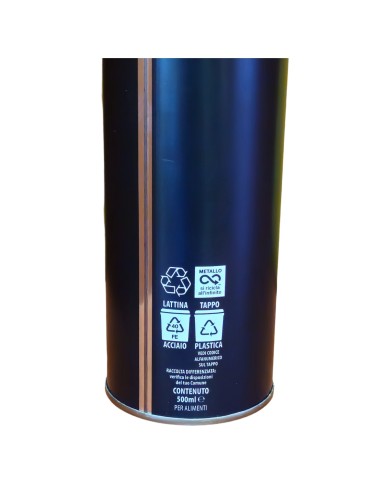 LATTINA PER OLIO CIRCOLARE ANTIRABBOCCO 500 CC