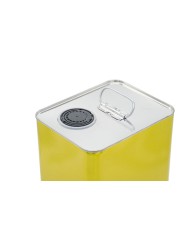 LATTA PER OLIO LITRI 5 DORATA CON TAPPO PZ 64